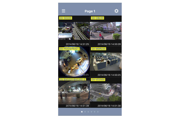GV-Eye 遠隔監視アプリ