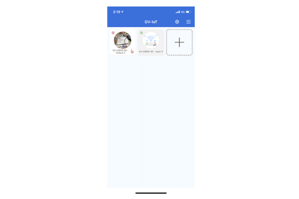 GV-IoT GV-IO BOX対応入出力デバイス管理アプリ