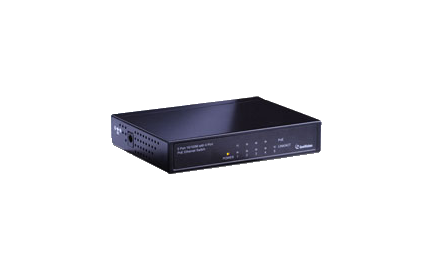 4ポート小型スイッチングハブ-GV-POE0400-V2