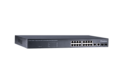 10/100M PoE+対応16ポートマネージメントスイッチングハブGV-POE1601-V2